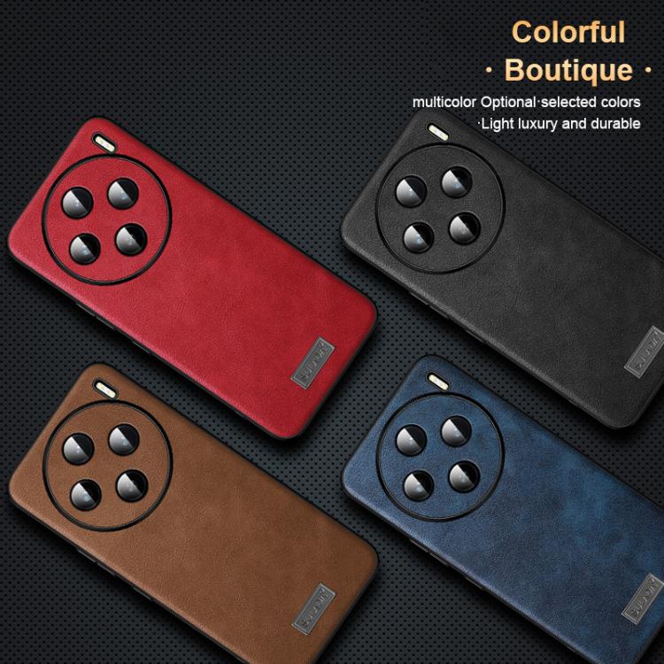 For vivo X200s SULADA Shockproof TPU Hybrid Handmade Leather Phone Case