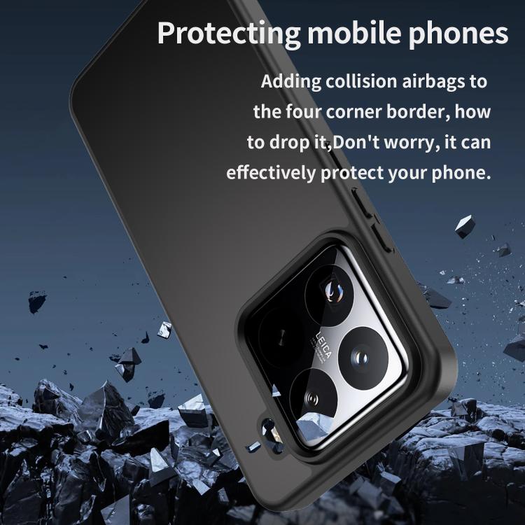 For Xiaomi 15 Pro Fanying Series PC Hybrid TPU Translucent Frosted Phone Case