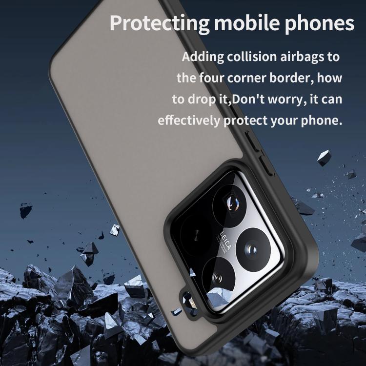 For Xiaomi 15 Pro Fanying Series PC Hybrid TPU Translucent Frosted Phone Case
