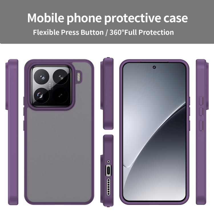 For Xiaomi 15 Pro Fanying Series PC Hybrid TPU Translucent Frosted Phone Case