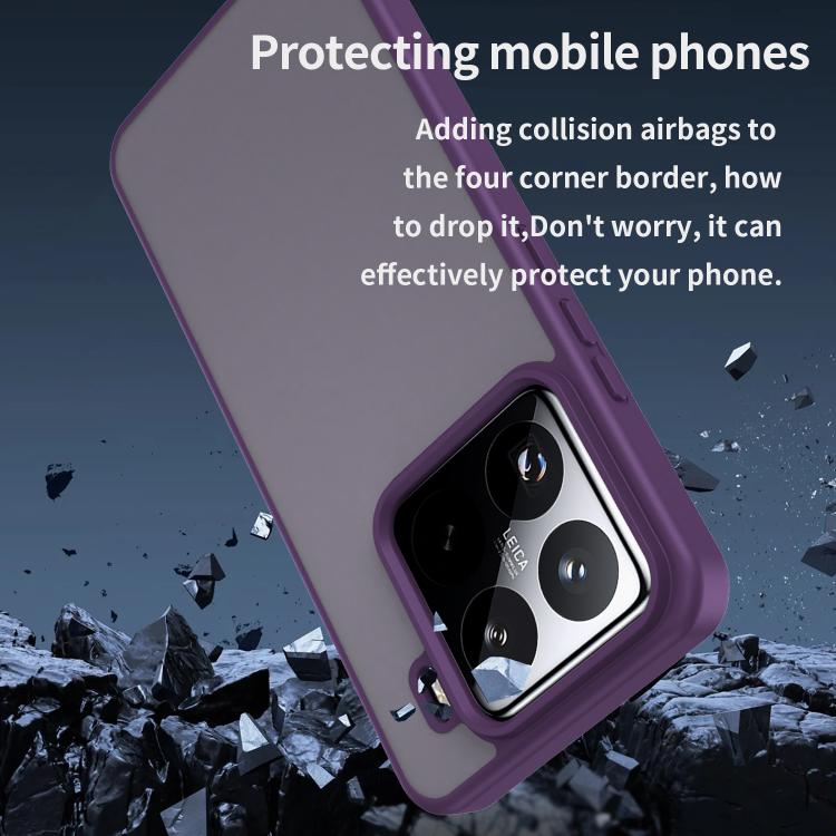 For Xiaomi 15 Pro Fanying Series PC Hybrid TPU Translucent Frosted Phone Case