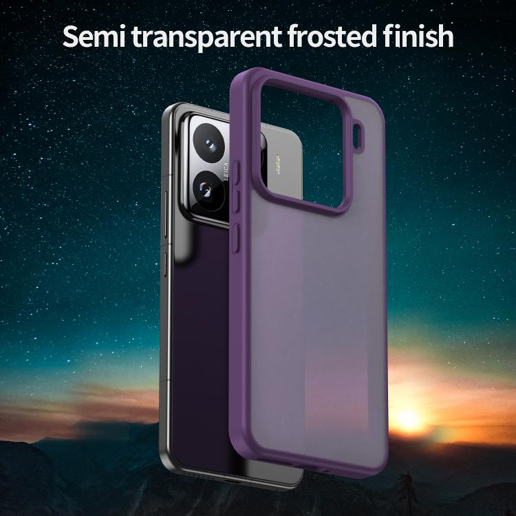 For Xiaomi 15 Pro Fanying Series PC Hybrid TPU Translucent Frosted Phone Case