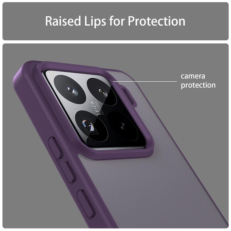For Xiaomi 15 Pro Fanying Series PC Hybrid TPU Translucent Frosted Phone Case