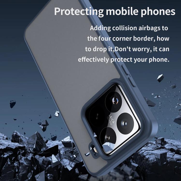 For Xiaomi 15 Pro Fanying Series PC Hybrid TPU Translucent Frosted Phone Case