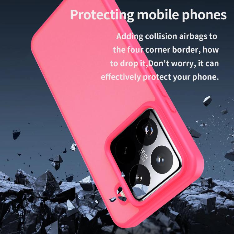 For Xiaomi 15 Pro Fanying Series PC Hybrid TPU Translucent Frosted Phone Case