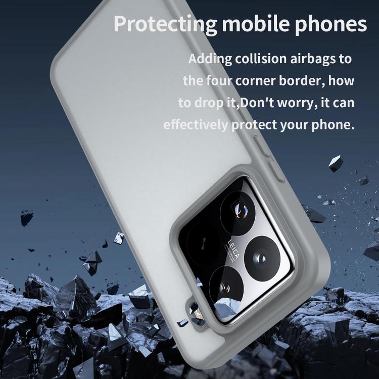For Xiaomi 15 Pro Fanying Series PC Hybrid TPU Translucent Frosted Phone Case