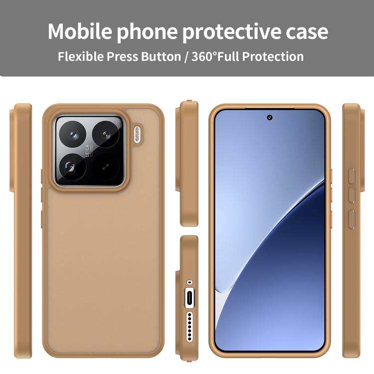 For Xiaomi 15 Pro Fanying Series PC Hybrid TPU Translucent Frosted Phone Case