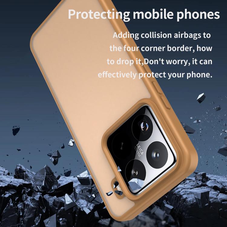 For Xiaomi 15 Pro Fanying Series PC Hybrid TPU Translucent Frosted Phone Case