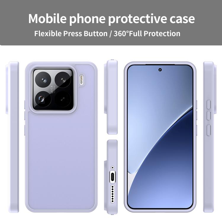 For Xiaomi 15 Pro Fanying Series PC Hybrid TPU Translucent Frosted Phone Case