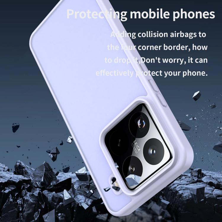 For Xiaomi 15 Pro Fanying Series PC Hybrid TPU Translucent Frosted Phone Case