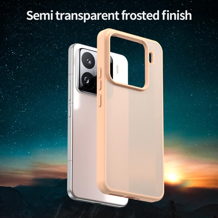 For Xiaomi 15 Pro Fanying Series PC Hybrid TPU Translucent Frosted Phone Case
