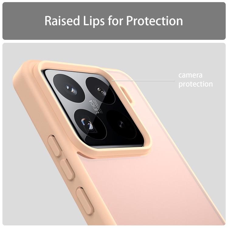 For Xiaomi 15 Pro Fanying Series PC Hybrid TPU Translucent Frosted Phone Case