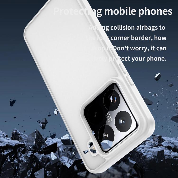 For Xiaomi 15 Pro Fanying Series PC Hybrid TPU Translucent Frosted Phone Case