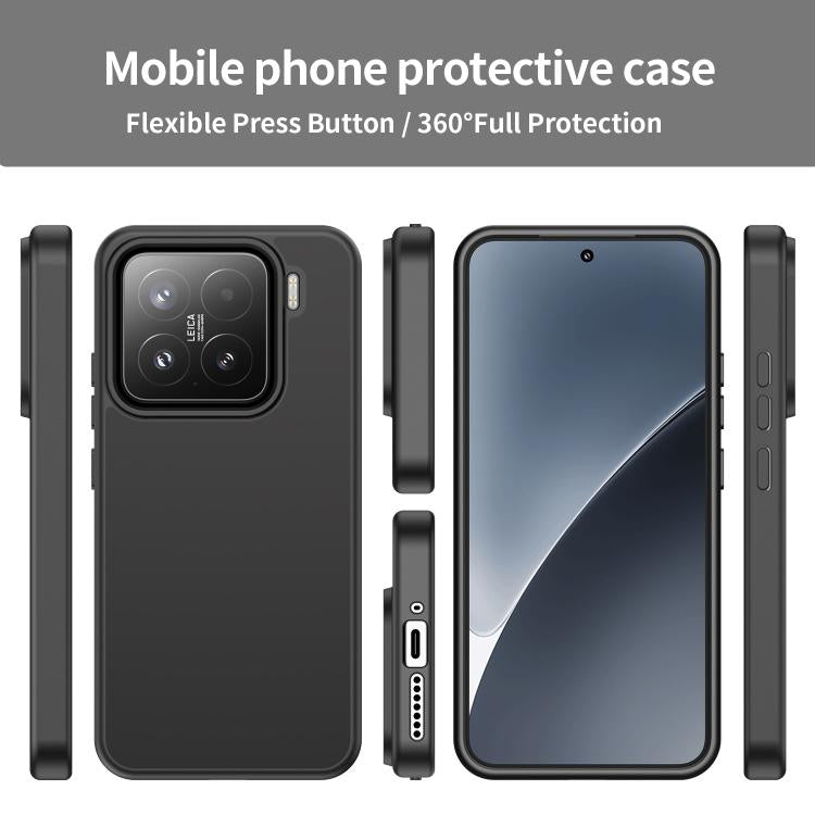 For Xiaomi 15 Fanying Series PC Hybrid TPU Translucent Frosted Phone Case