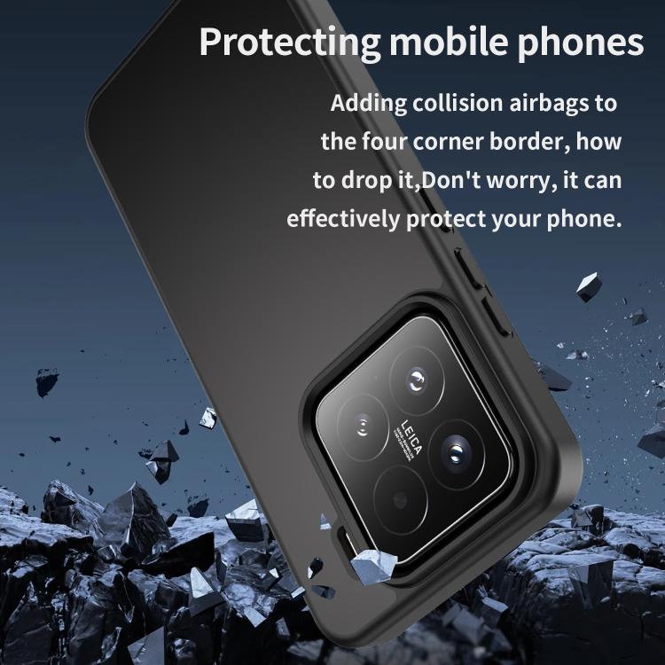 For Xiaomi 15 Fanying Series PC Hybrid TPU Translucent Frosted Phone Case