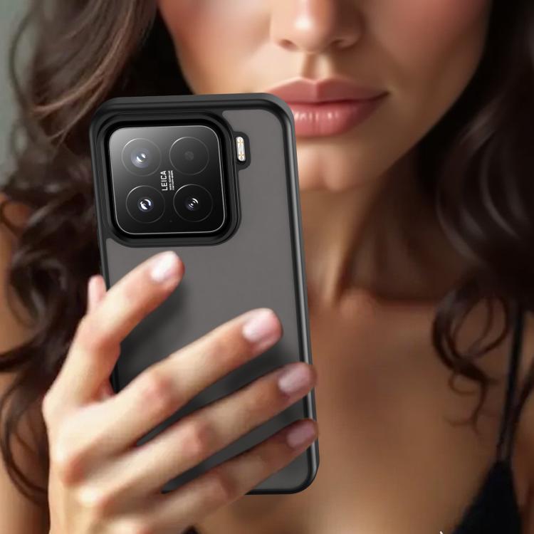 For Xiaomi 15 Fanying Series PC Hybrid TPU Translucent Frosted Phone Case