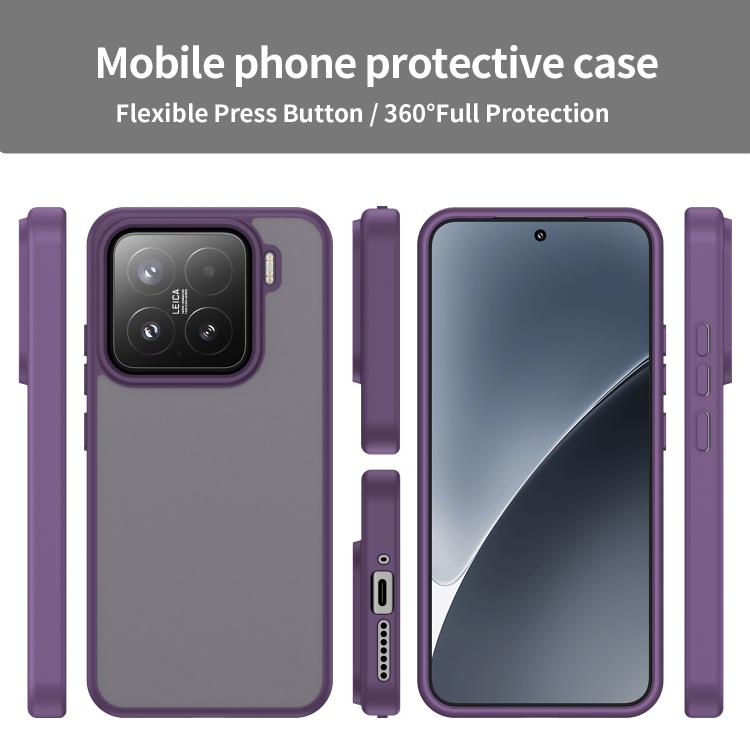 For Xiaomi 15 Fanying Series PC Hybrid TPU Translucent Frosted Phone Case