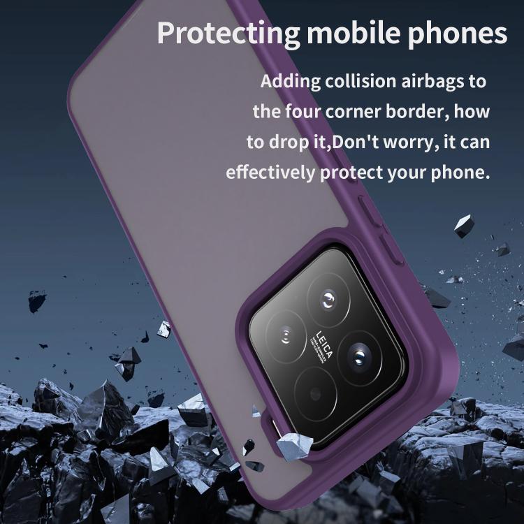 For Xiaomi 15 Fanying Series PC Hybrid TPU Translucent Frosted Phone Case