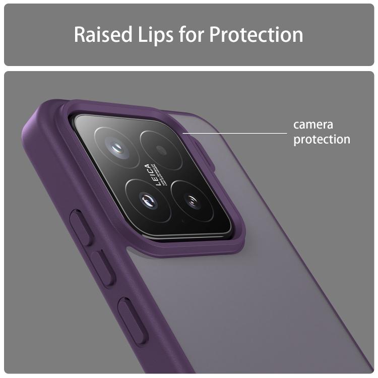 For Xiaomi 15 Fanying Series PC Hybrid TPU Translucent Frosted Phone Case