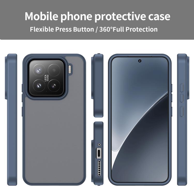 For Xiaomi 15 Fanying Series PC Hybrid TPU Translucent Frosted Phone Case