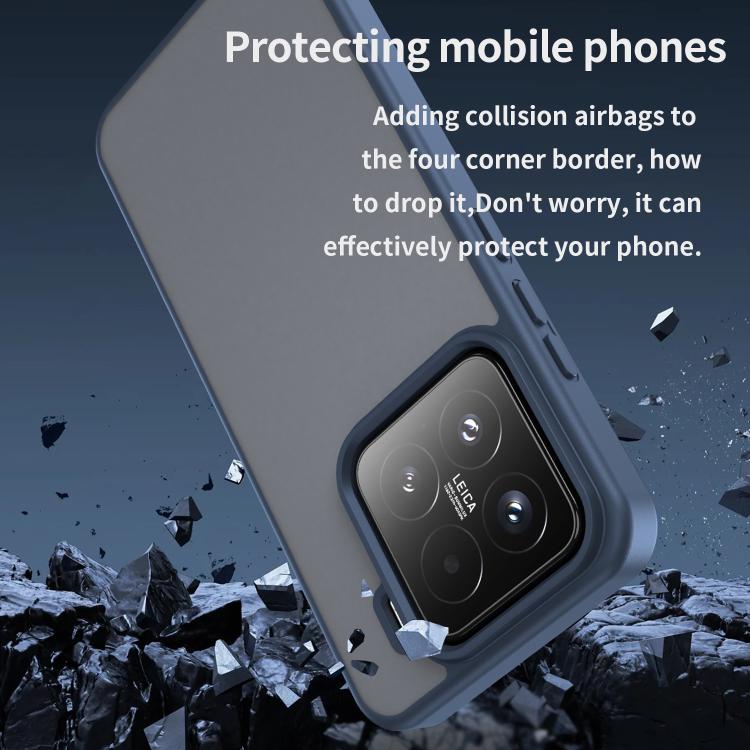 For Xiaomi 15 Fanying Series PC Hybrid TPU Translucent Frosted Phone Case