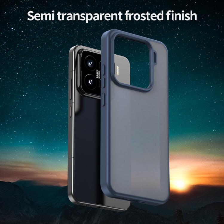 For Xiaomi 15 Fanying Series PC Hybrid TPU Translucent Frosted Phone Case