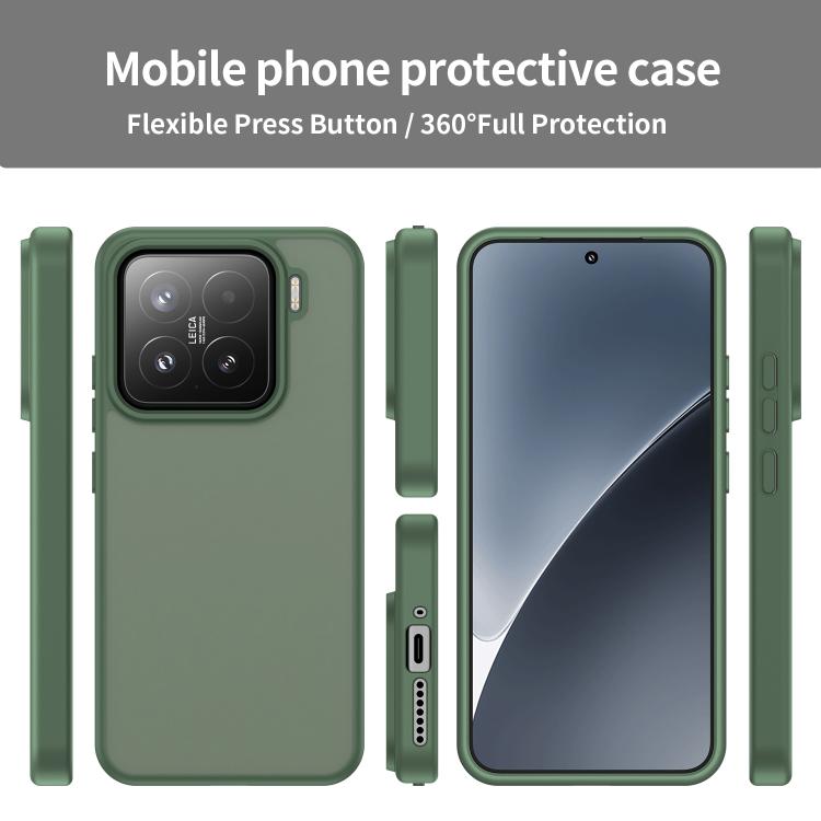For Xiaomi 15 Fanying Series PC Hybrid TPU Translucent Frosted Phone Case