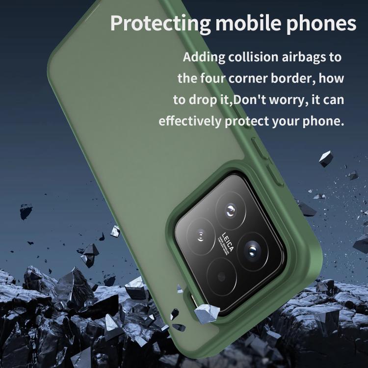 For Xiaomi 15 Fanying Series PC Hybrid TPU Translucent Frosted Phone Case