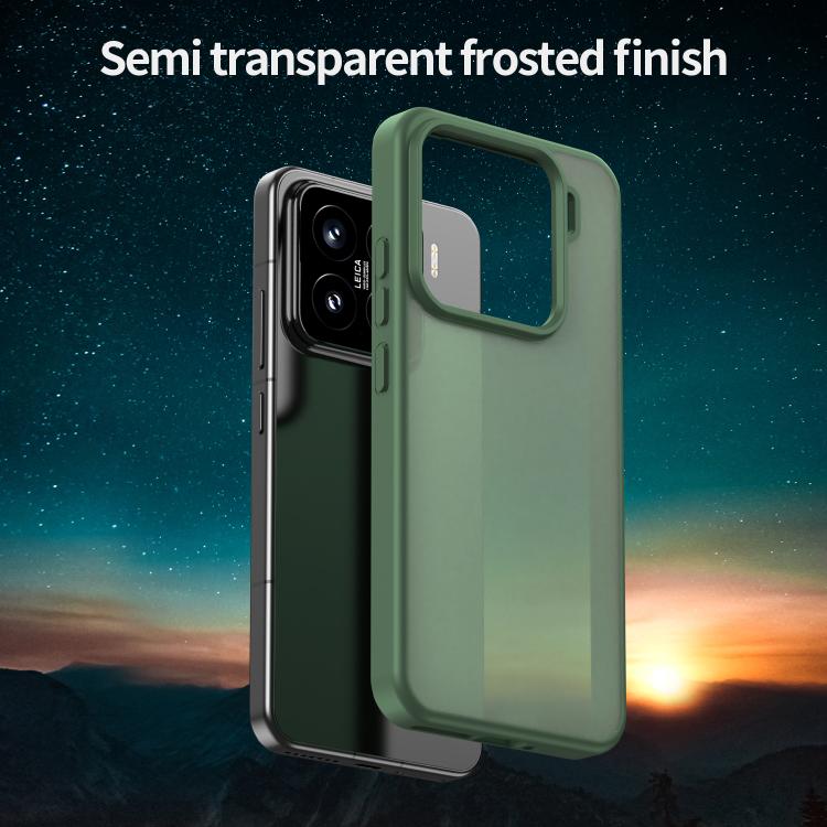 For Xiaomi 15 Fanying Series PC Hybrid TPU Translucent Frosted Phone Case