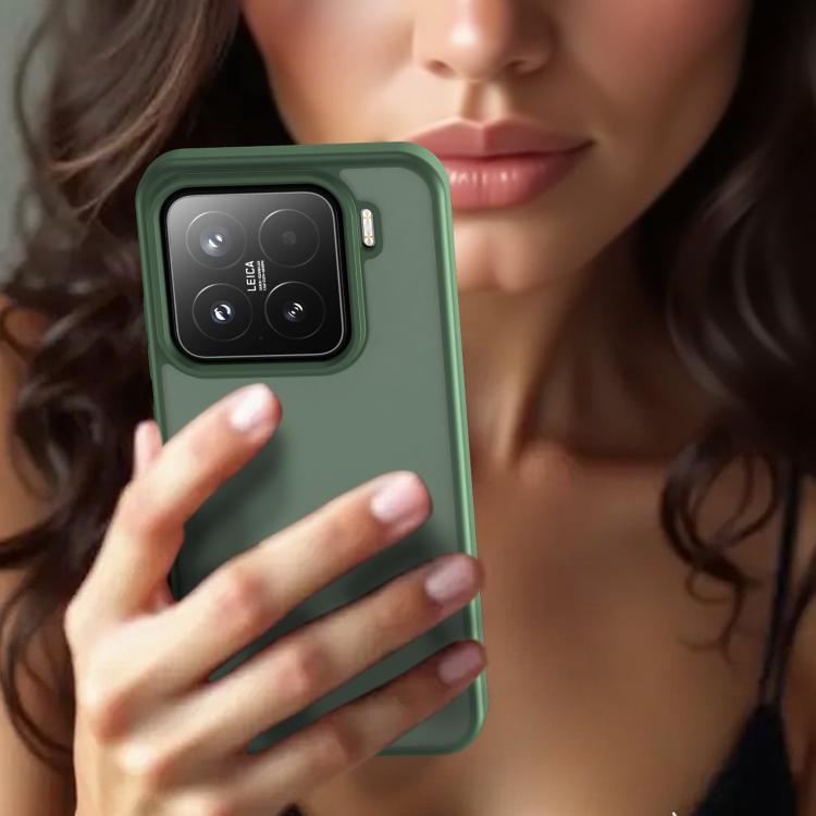 For Xiaomi 15 Fanying Series PC Hybrid TPU Translucent Frosted Phone Case