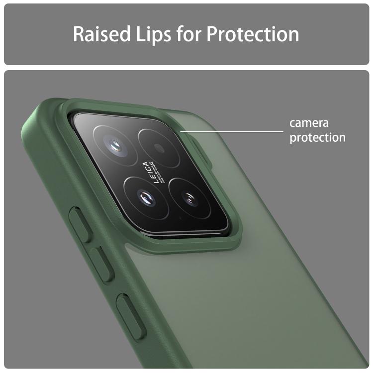 For Xiaomi 15 Fanying Series PC Hybrid TPU Translucent Frosted Phone Case