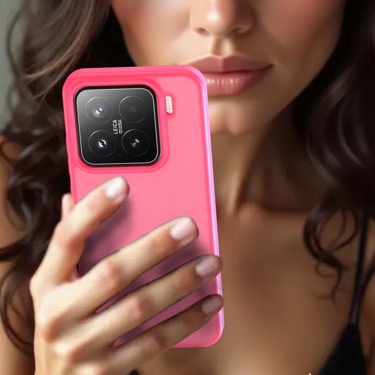 For Xiaomi 15 Fanying Series PC Hybrid TPU Translucent Frosted Phone Case