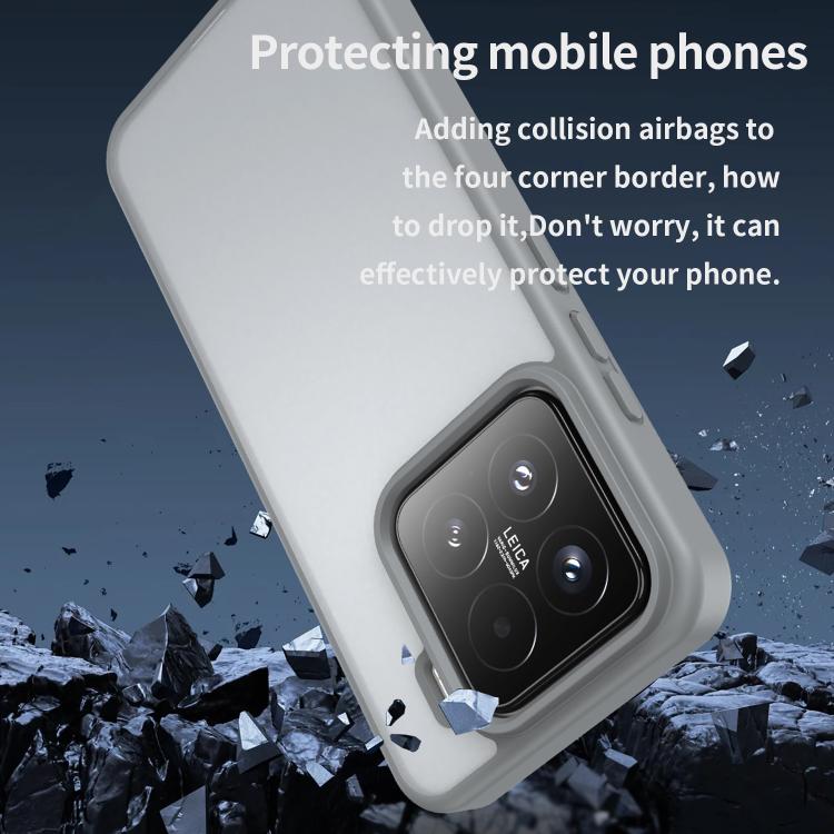 For Xiaomi 15 Fanying Series PC Hybrid TPU Translucent Frosted Phone Case
