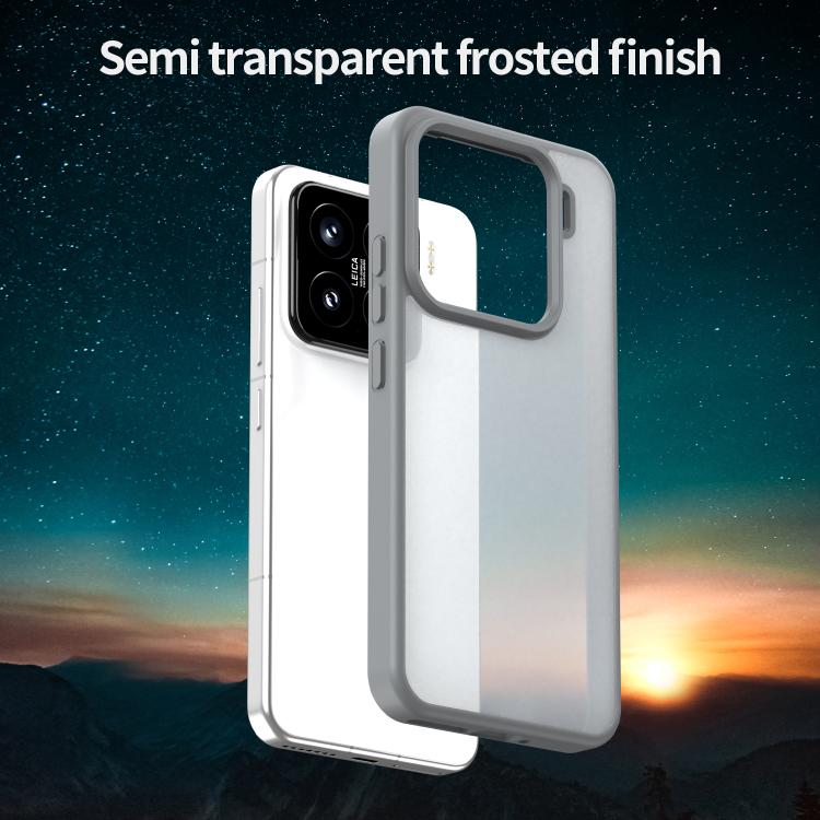 For Xiaomi 15 Fanying Series PC Hybrid TPU Translucent Frosted Phone Case