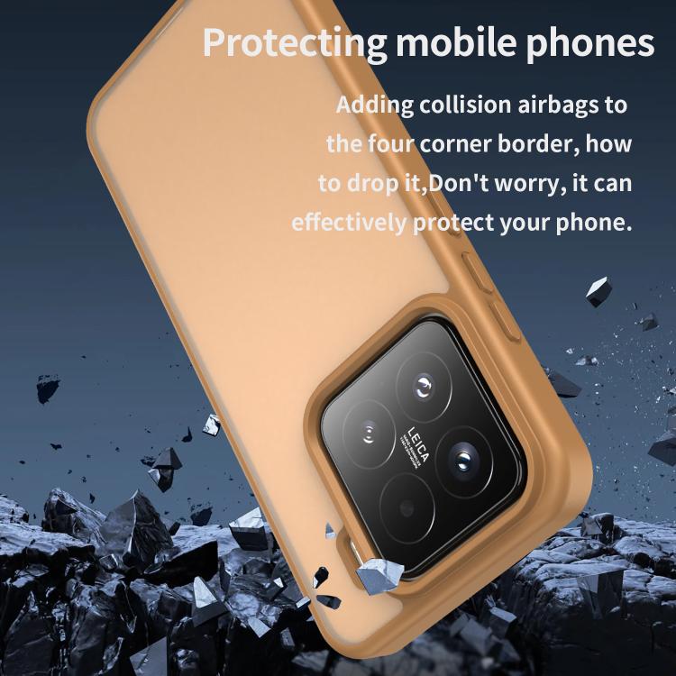 For Xiaomi 15 Fanying Series PC Hybrid TPU Translucent Frosted Phone Case