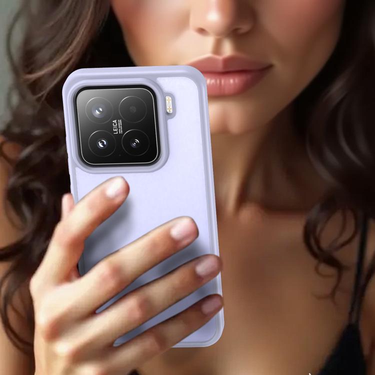 For Xiaomi 15 Fanying Series PC Hybrid TPU Translucent Frosted Phone Case