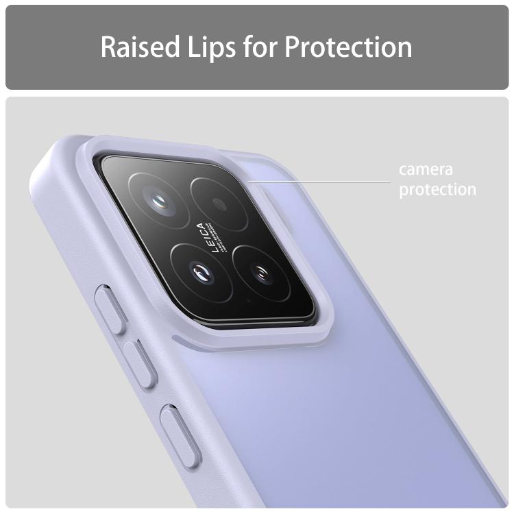 For Xiaomi 15 Fanying Series PC Hybrid TPU Translucent Frosted Phone Case