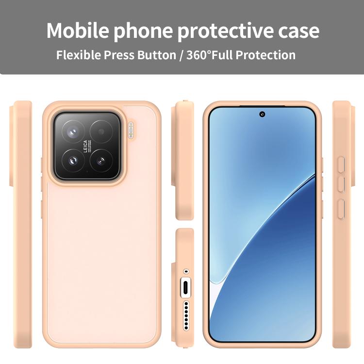 For Xiaomi 15 Fanying Series PC Hybrid TPU Translucent Frosted Phone Case