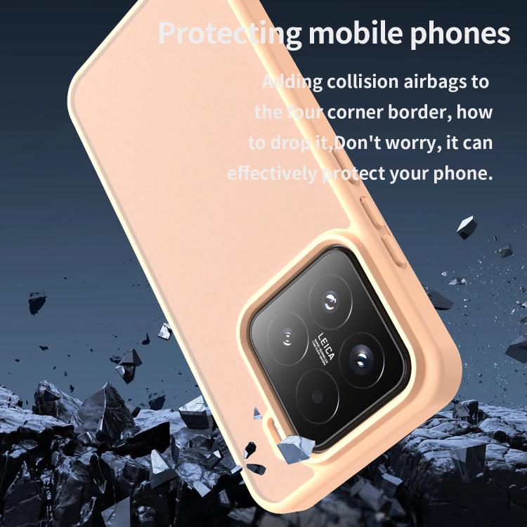 For Xiaomi 15 Fanying Series PC Hybrid TPU Translucent Frosted Phone Case