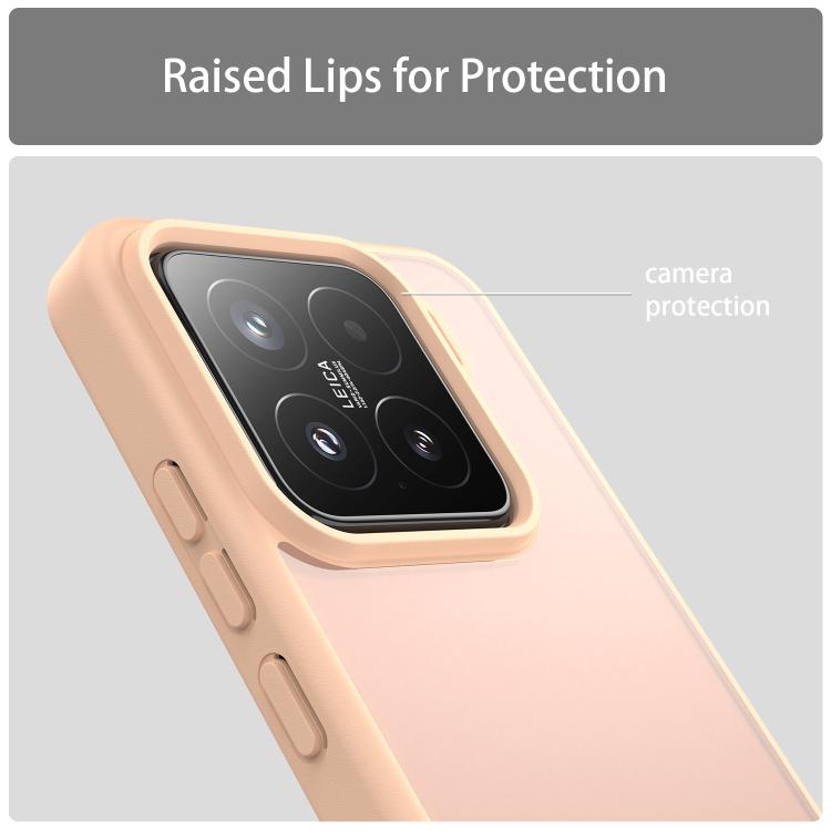 For Xiaomi 15 Fanying Series PC Hybrid TPU Translucent Frosted Phone Case