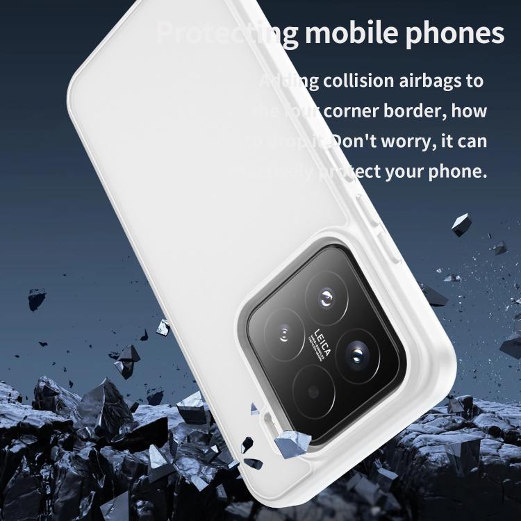 For Xiaomi 15 Fanying Series PC Hybrid TPU Translucent Frosted Phone Case