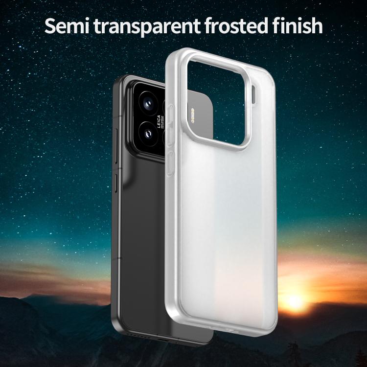 For Xiaomi 15 Fanying Series PC Hybrid TPU Translucent Frosted Phone Case