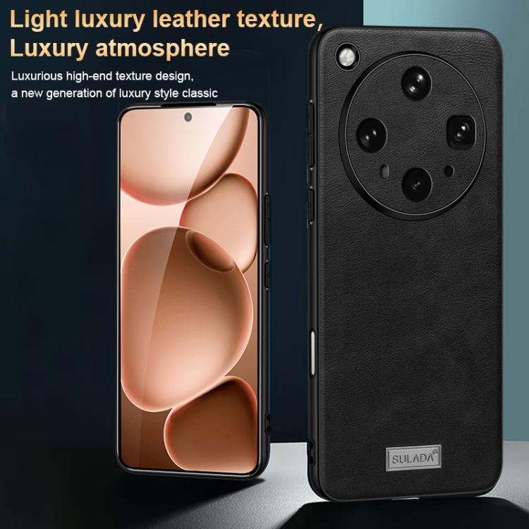 For OPPO Find X8s+ SULADA Shockproof TPU Hybrid Handmade Leather Phone Case