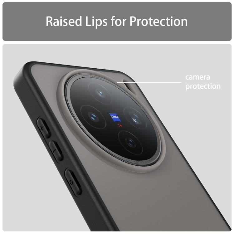 For vivo X200S Fanying Series PC Hybrid TPU Translucent Frosted Phone Case