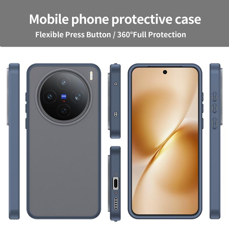 For vivo X200S Fanying Series PC Hybrid TPU Translucent Frosted Phone Case