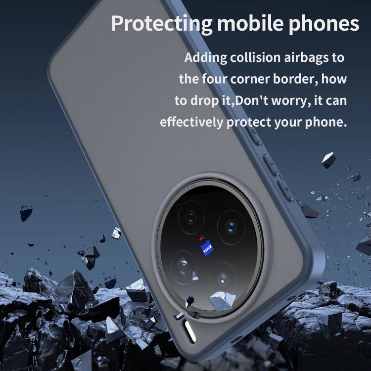 For vivo X200S Fanying Series PC Hybrid TPU Translucent Frosted Phone Case