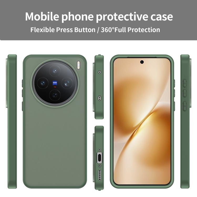 For vivo X200S Fanying Series PC Hybrid TPU Translucent Frosted Phone Case