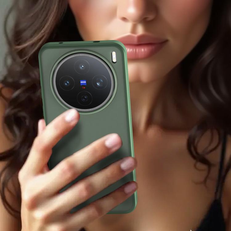 For vivo X200S Fanying Series PC Hybrid TPU Translucent Frosted Phone Case