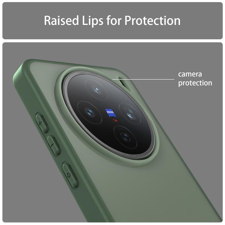 For vivo X200S Fanying Series PC Hybrid TPU Translucent Frosted Phone Case