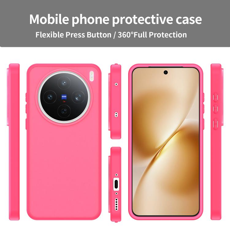 For vivo X200S Fanying Series PC Hybrid TPU Translucent Frosted Phone Case